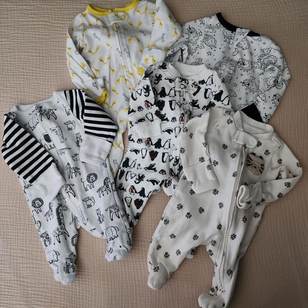 Newborn baby sleepers bundle